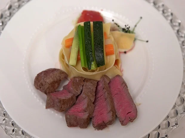 Selbstgemachte Pappardelle mit Antipastigemüse  und Weiderindsteak - Rezept - Bild Nr. 2