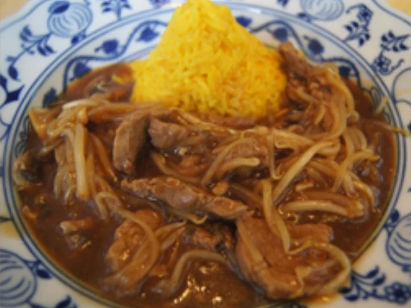 Gebratenes Schweinefilet mit Sojabohnensprossen im Wok und Basmatireis - Rezept - Bild Nr. 25