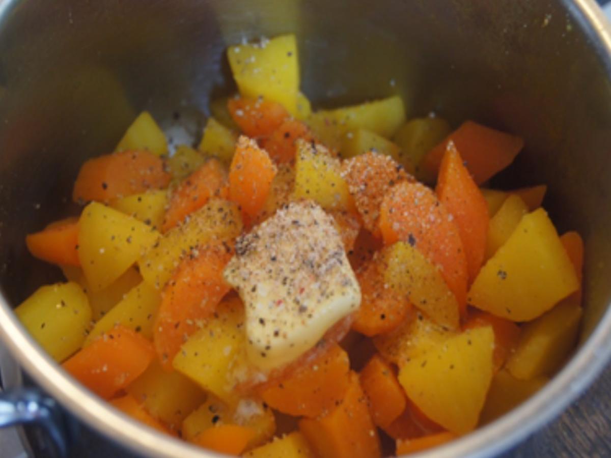Alaska-Seelachsfilet mit Gurkensalat und Möhren-Kartoffel-Stampf - Rezept - Bild Nr. 13