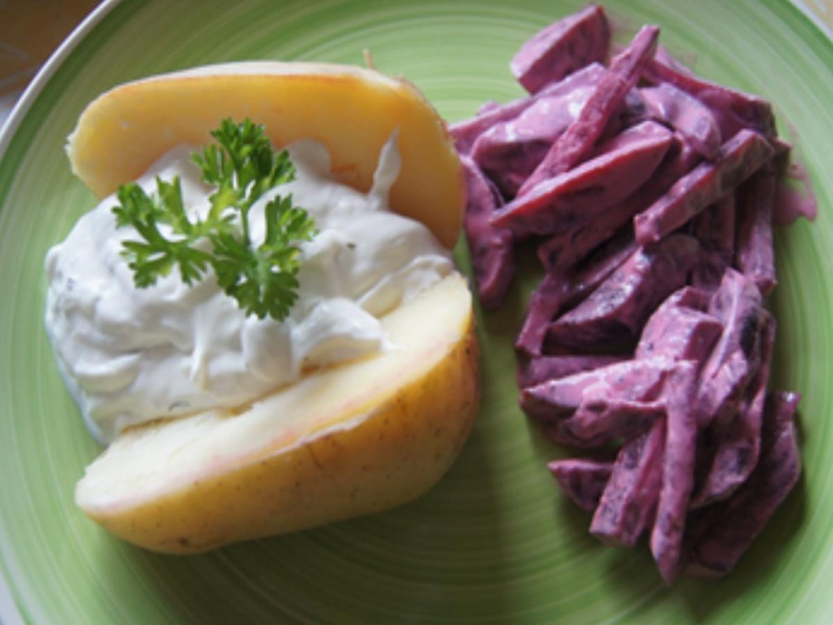 Baked Potato mit Rote Bete Salat - Rezept - Bild Nr. 2