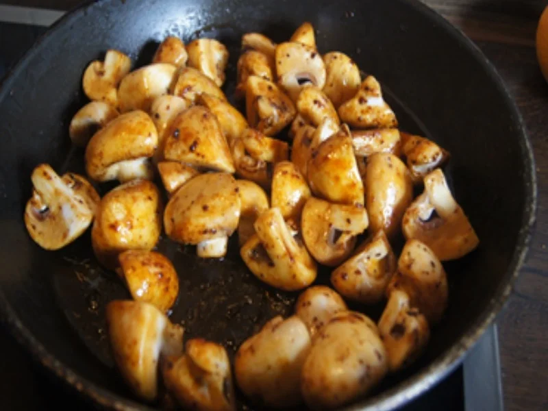 Rezept: Roastbeef mit Röstzwiebeln, Champignons und Mandelbällchen Bild Nr. 14 Roastbeef mit Röstzwiebeln, Champignons und Mandelbällchen - Rezept - Bild Nr. 14