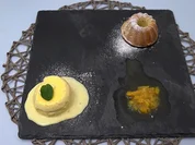 Mallorquinischer Mandelkuchen mit Orangenparfait - Rezept - Bild Nr. 2