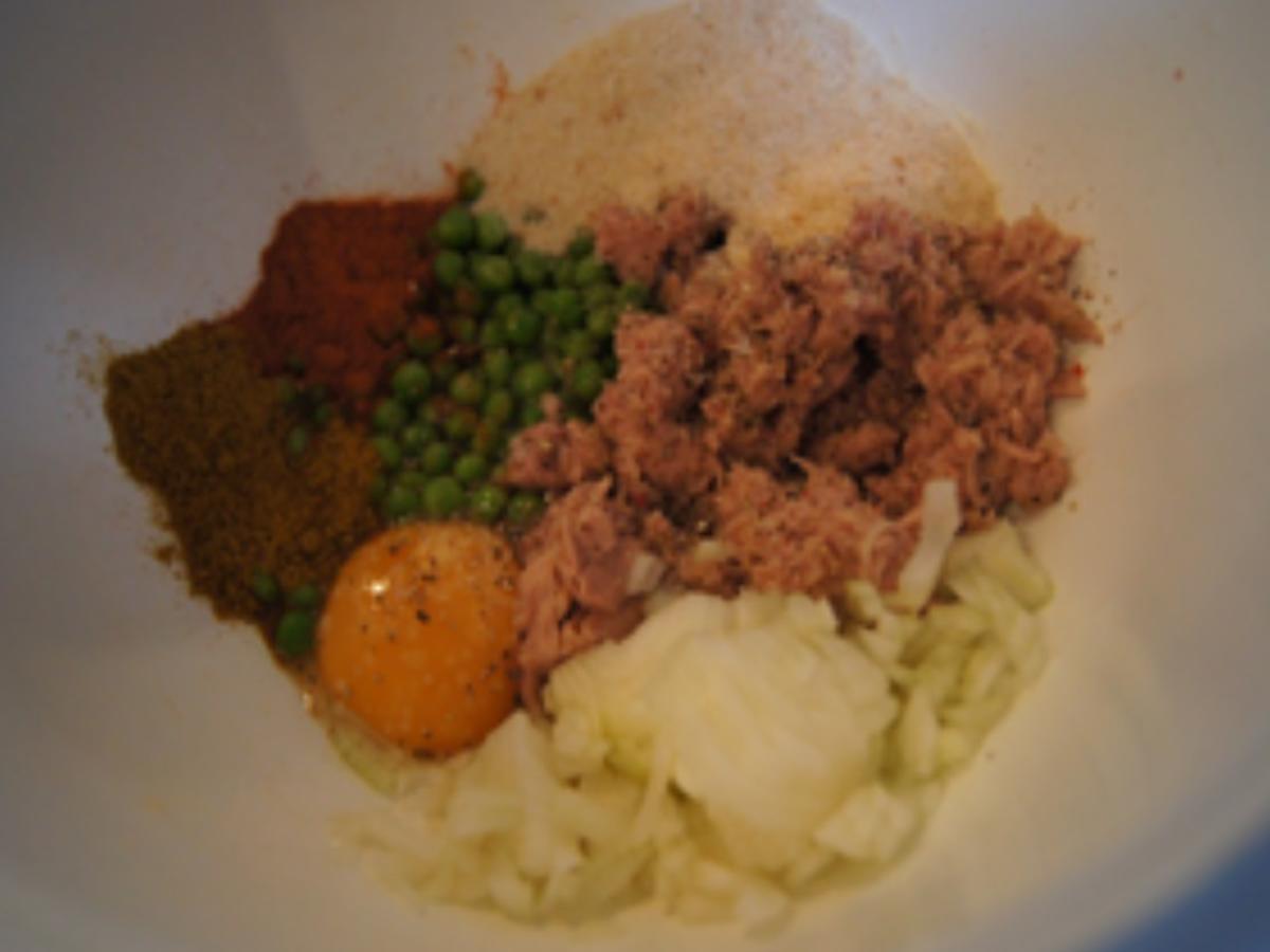 Thunfisch-Erbsen-Kartoffel-Buletten und Rote-Bete-Salat - Rezept - Bild Nr. 7