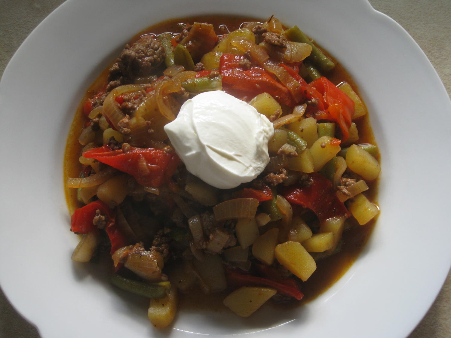Hackfleischpfanne schmeckt immer wieder lecker - Rezept mit Bild ...