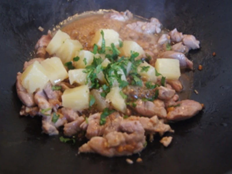Schweinefilet süß-sauer mit Ananas und Basmatireis - Rezept - Bild Nr. 10