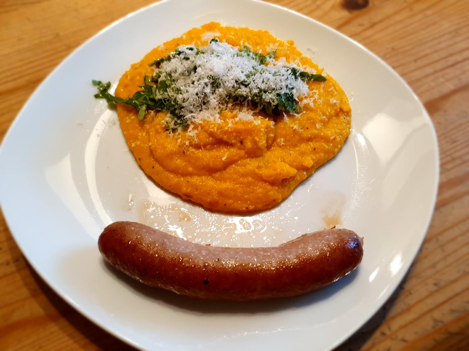 Polenta Aspicyperspective Zucchini Tomaten Spinach Creamed Gebackenes Pilzen Spicy Pilze Ricotta