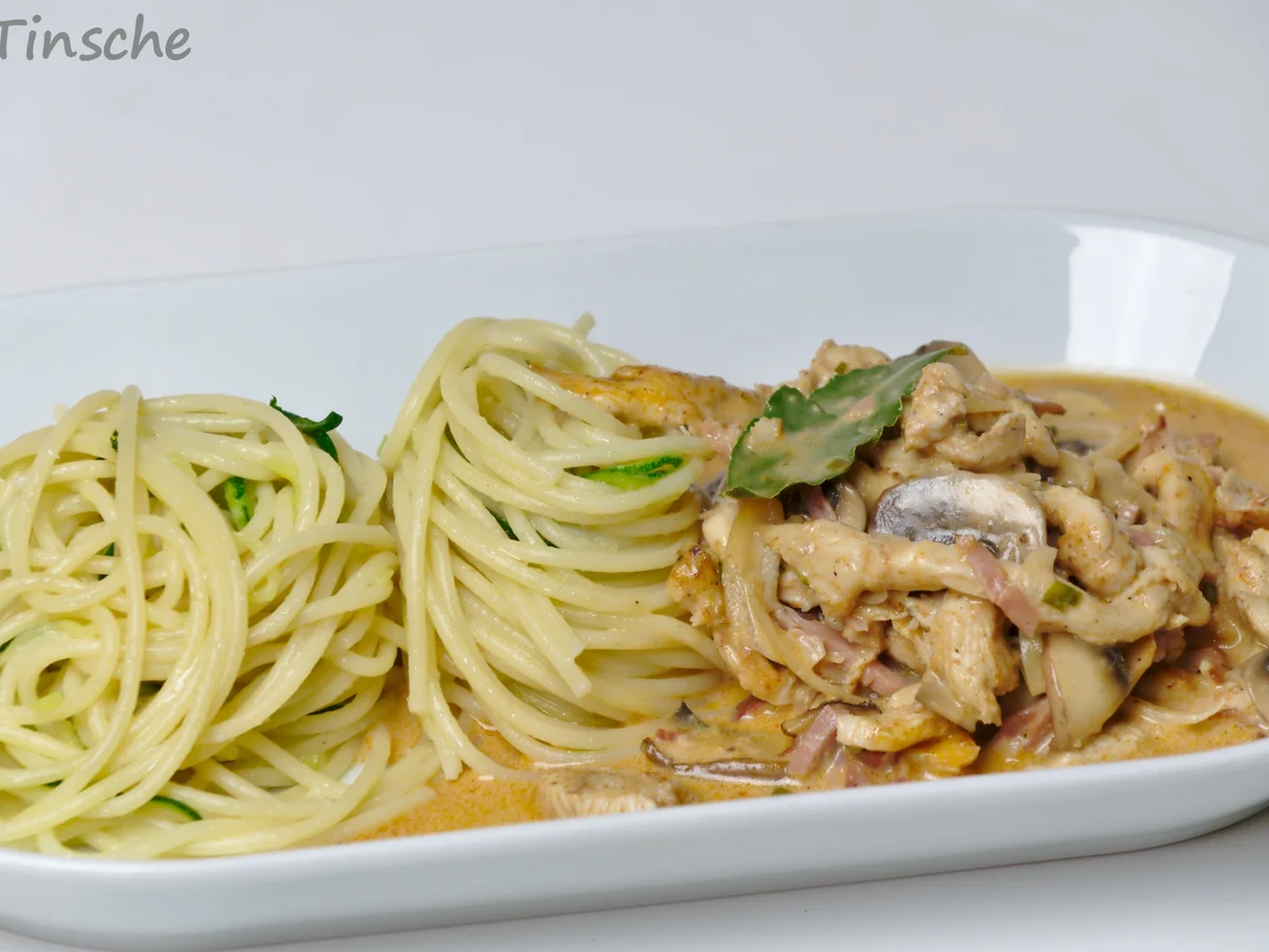 Gorgonzola-Champignon-Hähnchen - Rezept - Bild Nr. 4