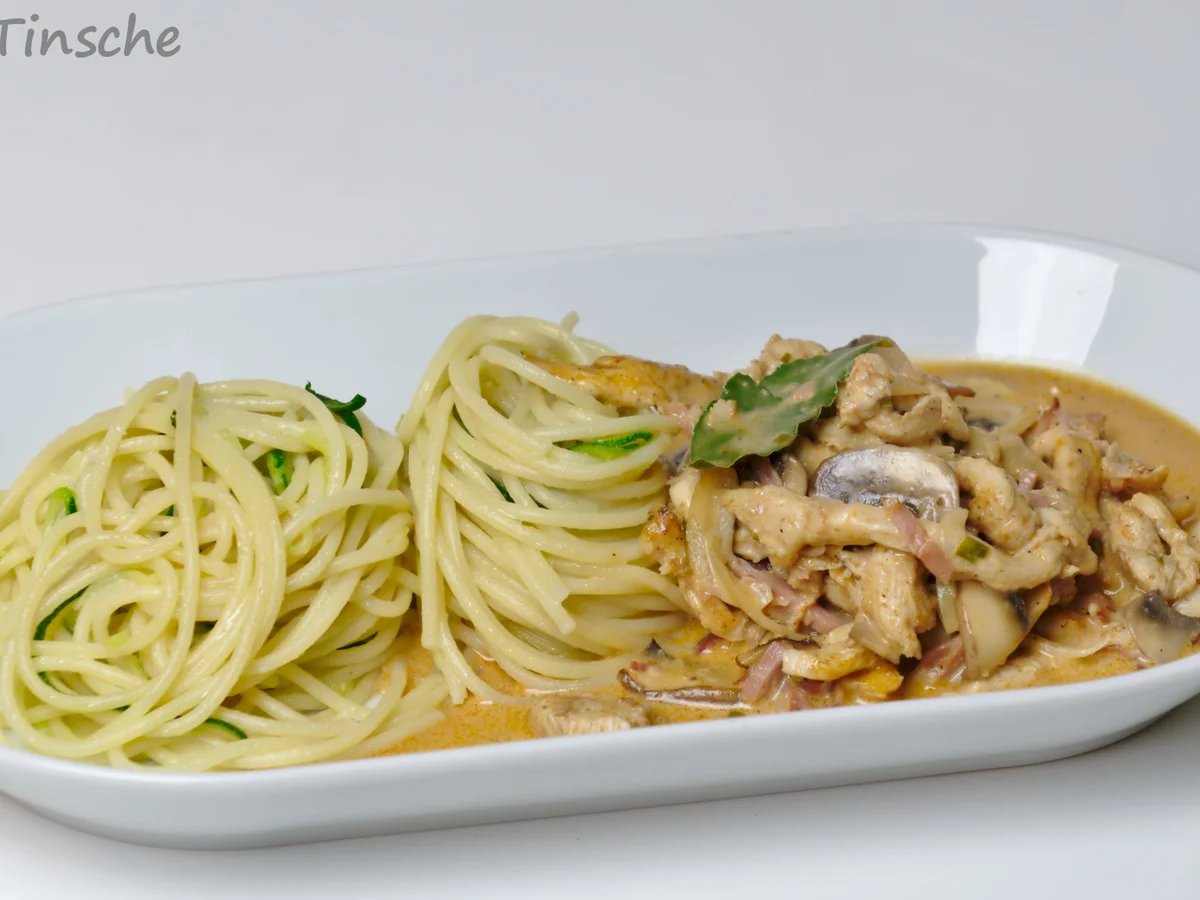 Gorgonzola-Champignon-Hähnchen - Rezept - Bild Nr. 5