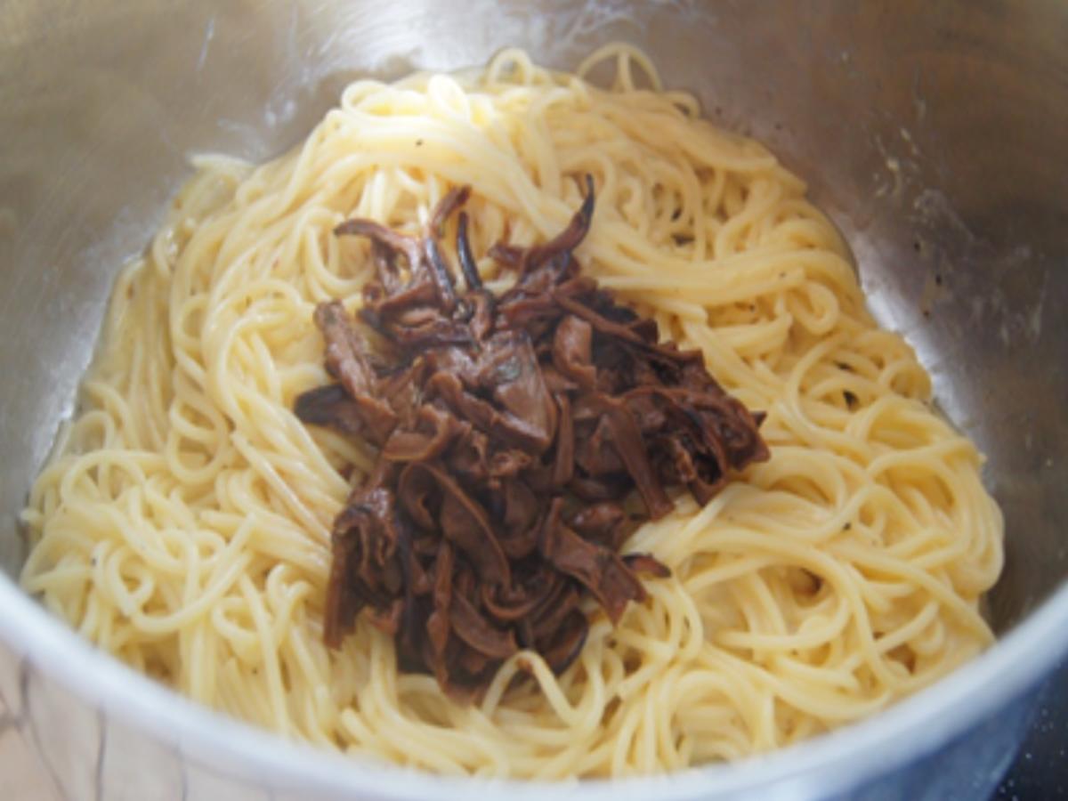 Spaghetti mit Steinpilz-Carbonara - Rezept - Bild Nr. 9