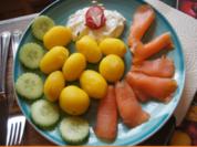 Pellkartoffel-Drillinge mit Räucherlachs und Zaziki - Rezept - Bild Nr. 2