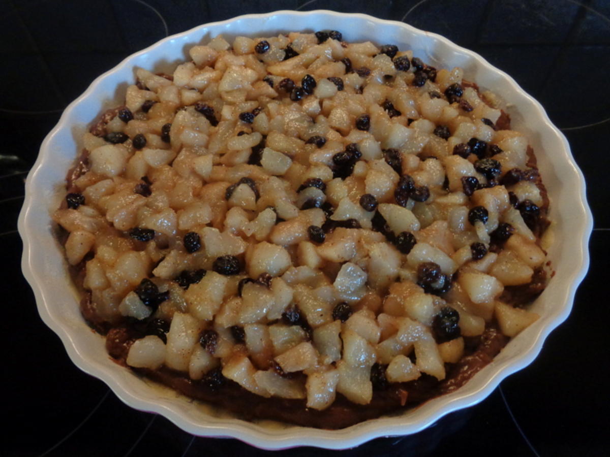 Birnen Schokoladen Tarte - von Cookies