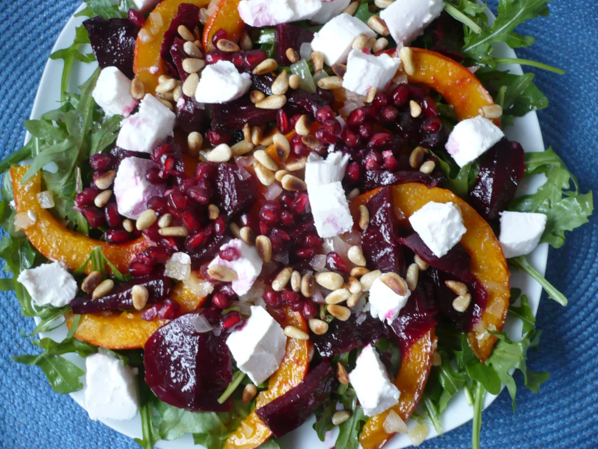 Rezept: Kürbis - Rote - Bete - Salat Bild Nr. 2 Kürbis - Rote - Bete - Salat - Rezept - Bild Nr. 2