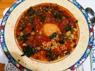 Rezept: Belugalinsensuppe mit Reis und Tomaten - Minestra di lenticcie Bild Nr. 2 Belugalinsensuppe mit Reis und Tomaten - Minestra di lenticcie - Rezept - Bild Nr. 2