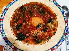 Belugalinsensuppe mit Reis und Tomaten - Minestra di lenticcie - Rezept - Bild Nr. 2