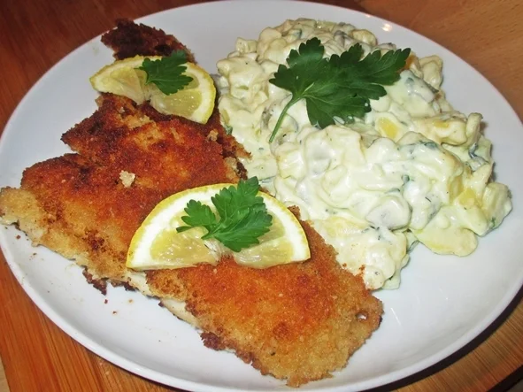 Seelachsfilet mit Kartoffelsalat - Rezept - Bild Nr. 2