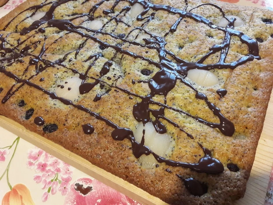 Rezept: Mohnkuchen mit Birnen und Blaubeeren Bild Nr. 15 Mohnkuchen mit Birnen und Blaubeeren - Rezept - Bild Nr. 15