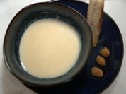Topinambursuppe mit Krabbentoast und Apfel-Wasabi-Püree - Rezept - Bild Nr. 2