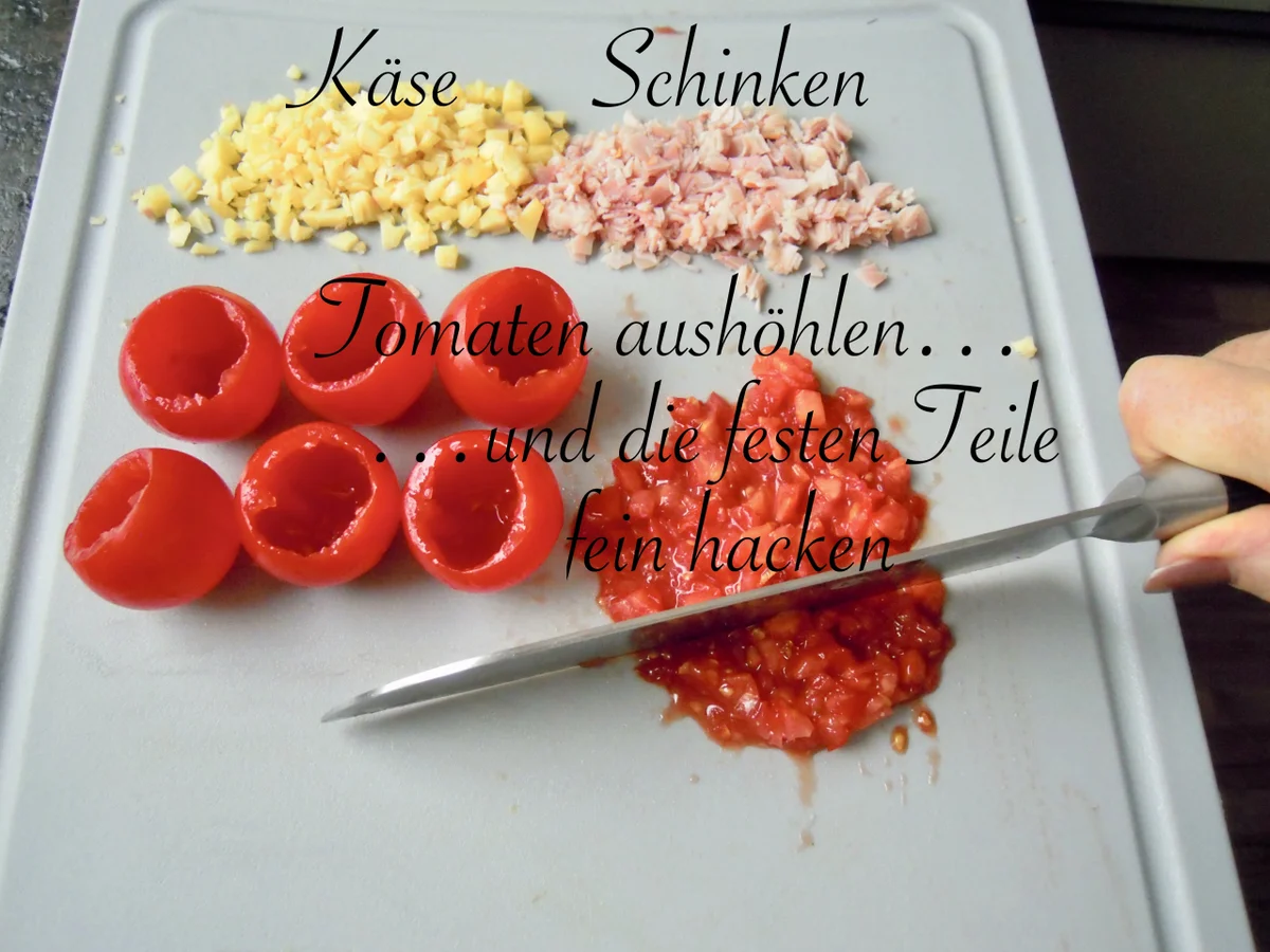 Tomaten - pikant gefüllt und überbacken - Rezept - Bild Nr. 4