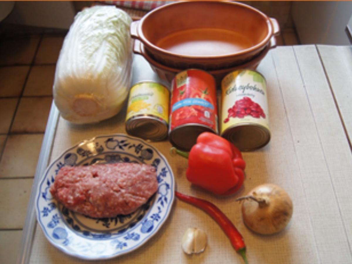 Chili-con-Carne-Chinakohl-Auflauf - Rezept - Bild Nr. 3