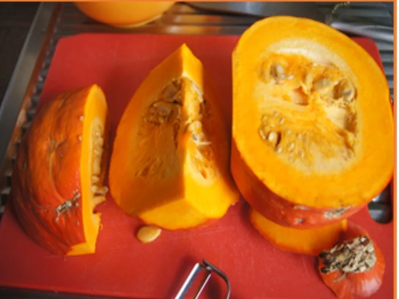 Rezept: Kürbispuffer mit Steinpilzen Bild Nr. 4 Kürbispuffer mit Steinpilzen - Rezept - Bild Nr. 4