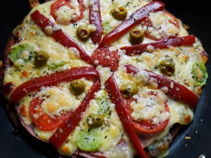 Italienische Pfannenpizza Piemont - Rezept - Bild Nr. 17