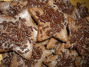 Nougatsterne - Rezept