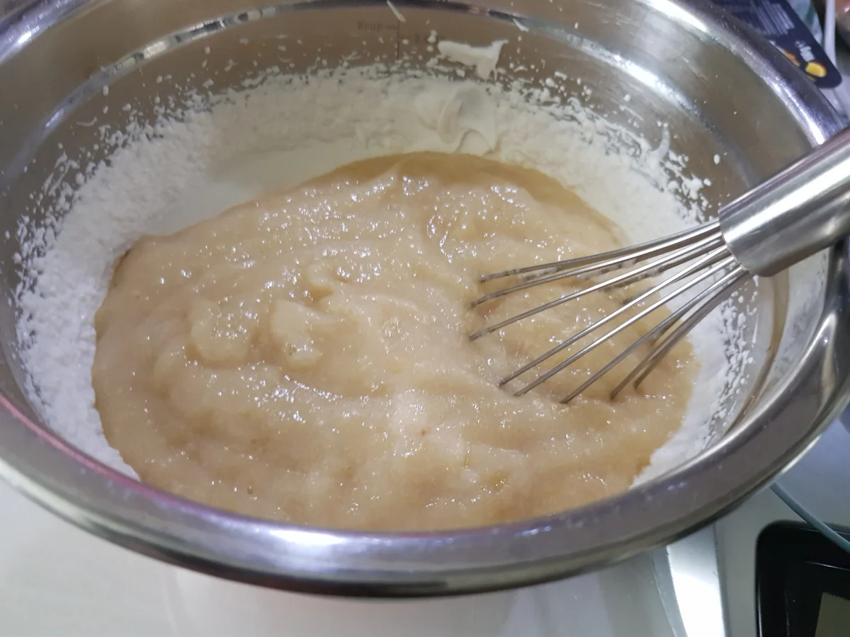Bratapfelpudding mit Apfel-Schnee und karamellisierten Apfel-Perlen - Rezept - Bild Nr. 11670