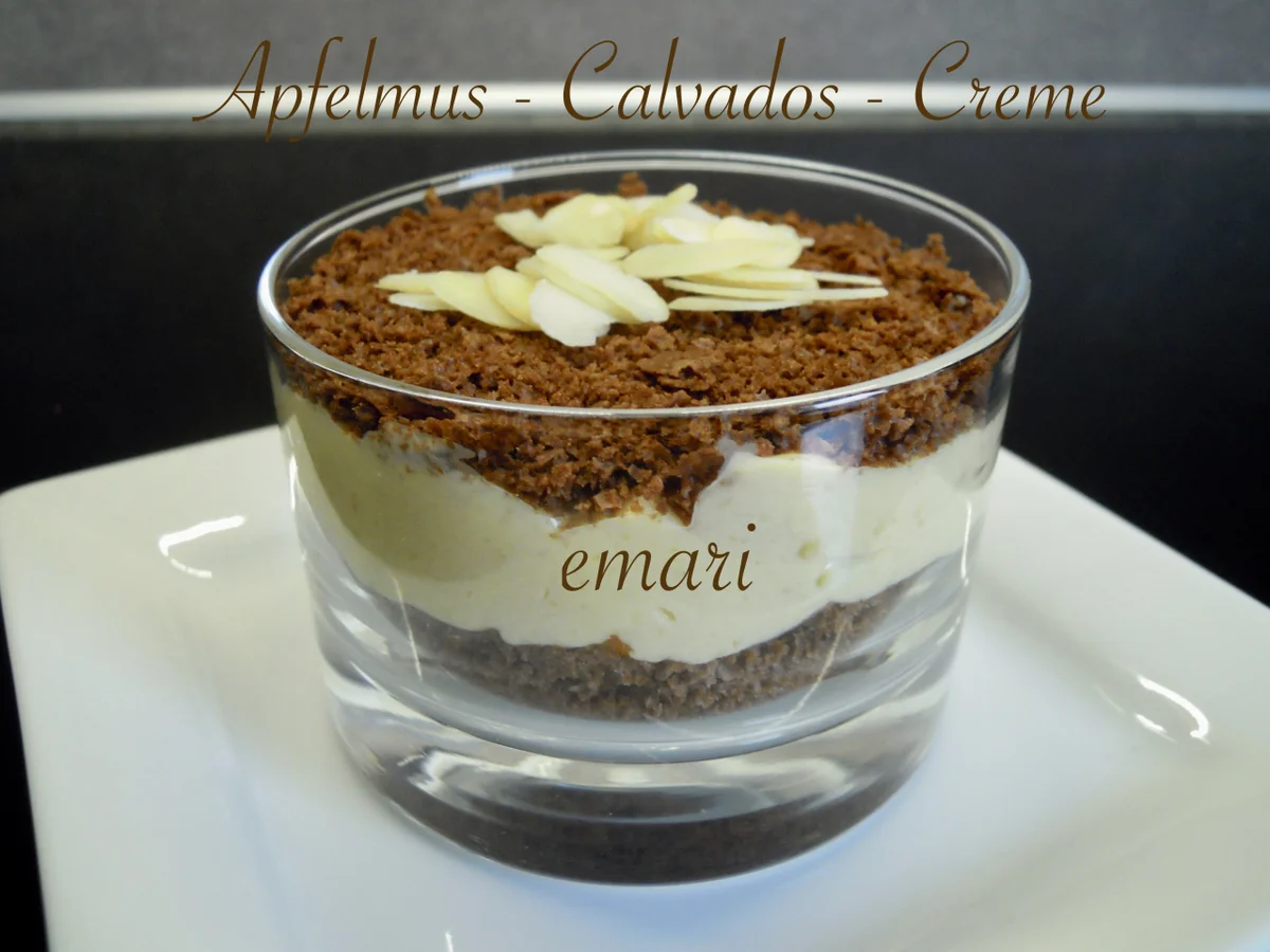 Apfelmus - Calvados - Creme im Glas - Rezept - Bild Nr. 11700