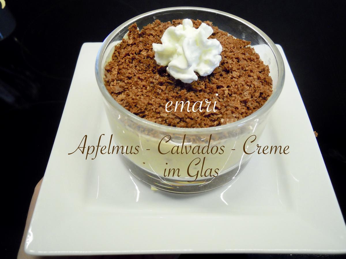 Apfelmus - Calvados - Creme im Glas - Rezept - Bild Nr. 11699