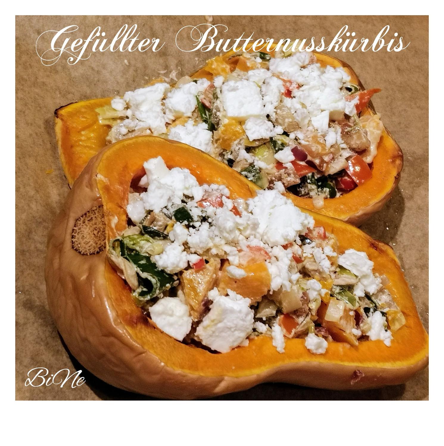 BiNe` S GEFÜLLTER BUTTERNUSSKÜRBIS - Rezept - kochbar.de