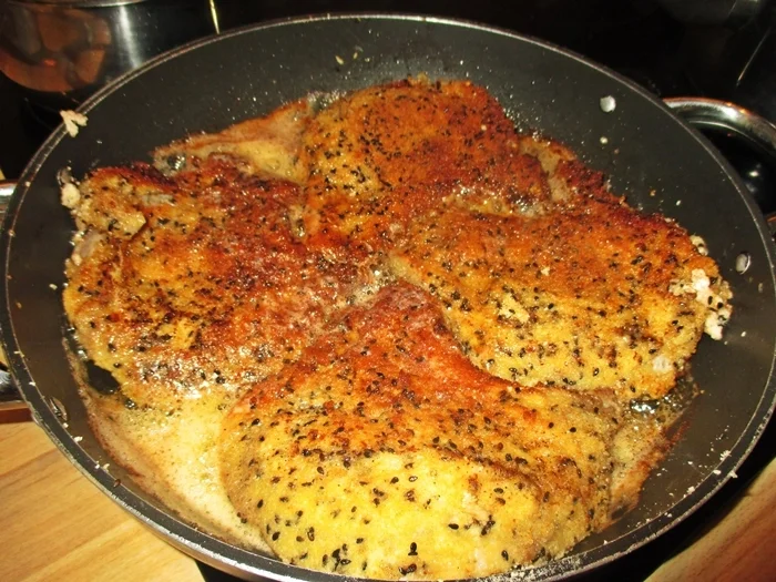 Sesam-Kotelett mit Letscho - Rezept - Bild Nr. 3