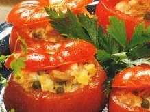 Rezept: Tomaten mit Thunfisch Füllung Tomaten mit Thunfisch Füllung - Rezept