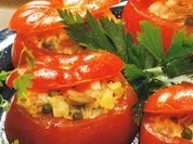 Tomaten mit Thunfisch Füllung - Rezept