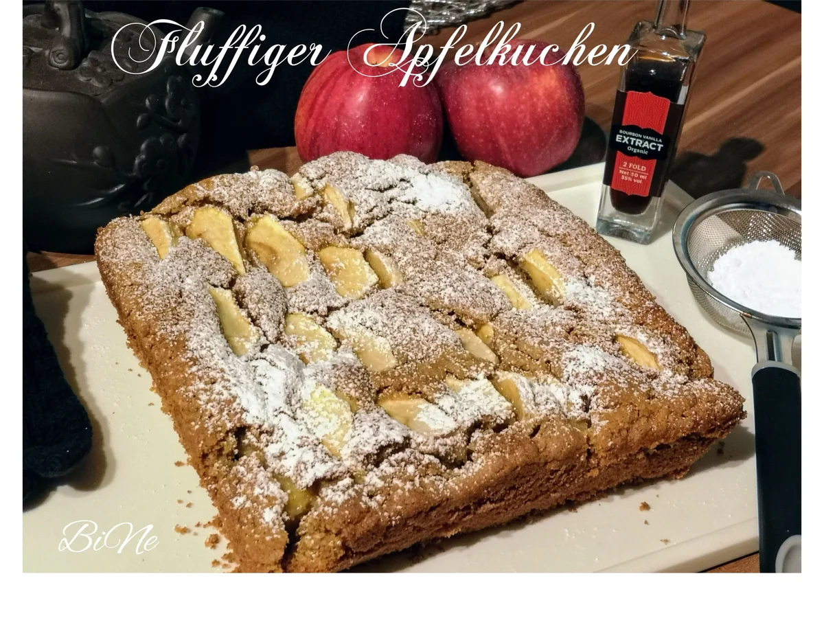 Rezept: BiNe` S FLUFFIGER APFELKUCHEN Bild Nr. 5 BiNe` S FLUFFIGER APFELKUCHEN - Rezept - Bild Nr. 5