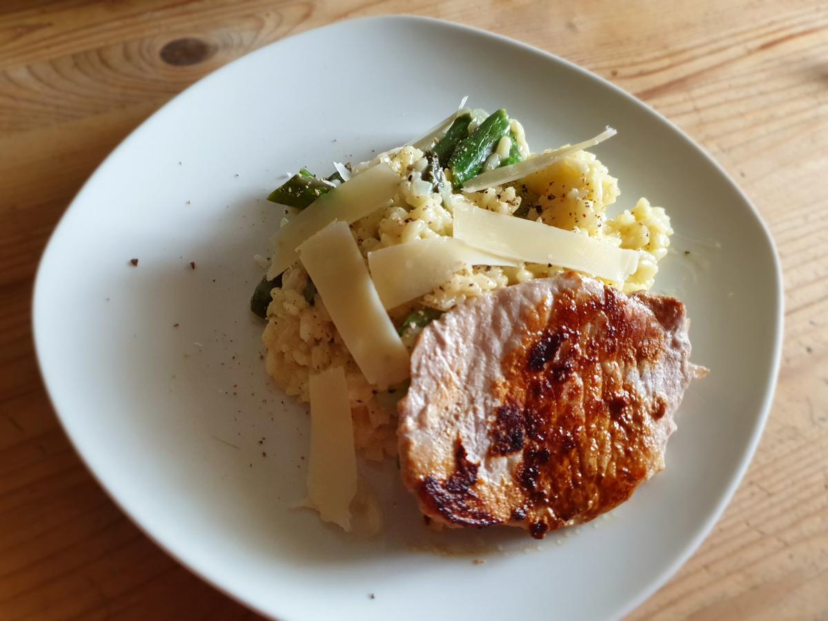 Saltimbocca auf Erbsen Risotto - einfach - von tigerlilly63