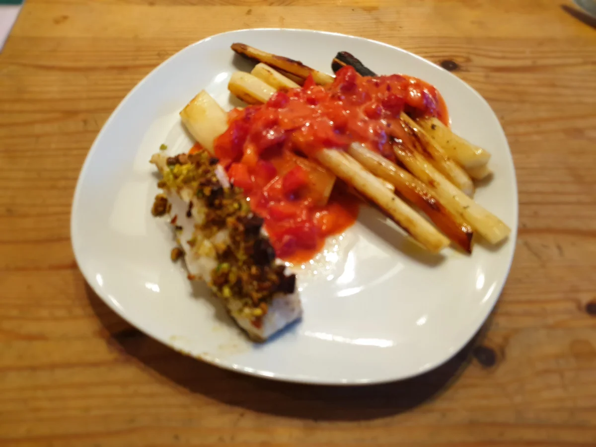 Skrei mit Pistazienkruste - Rezept - Bild Nr. 2