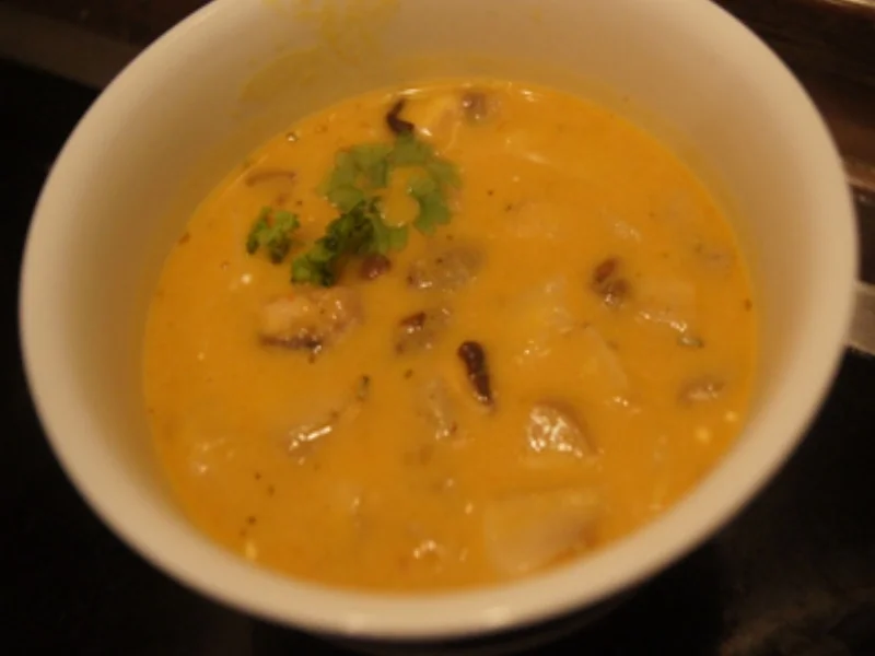 Kürbissuppe mit Steinpilzeinlage - Rezept - Bild Nr. 2