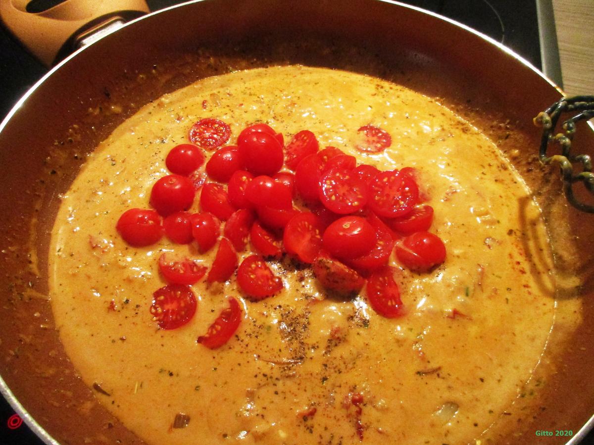 Hähnchenfilet mit Tomaten und Spinat in cremiger Käsesoße - Rezept - Bild Nr. 7