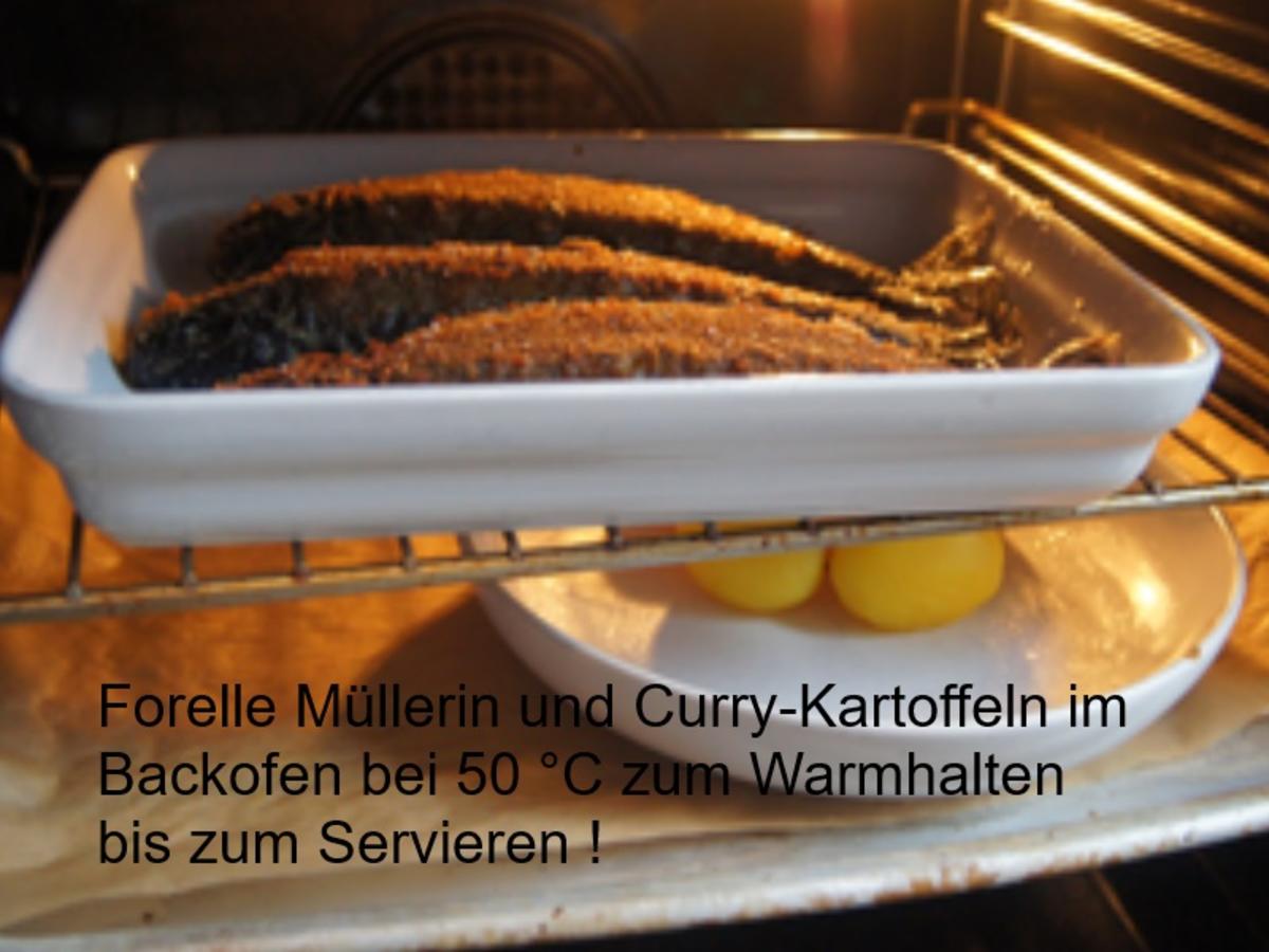 Forelle Müllerin mit Rote-Bete-Gemüse und Curry-Drillingen - Rezept - Bild Nr. 11