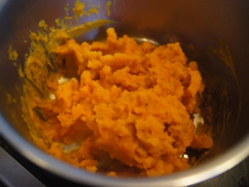 Schweinefiletschnitzelchen mit gebratenen Steinpilzen und Kürbispüree - Rezept - Bild Nr. 24