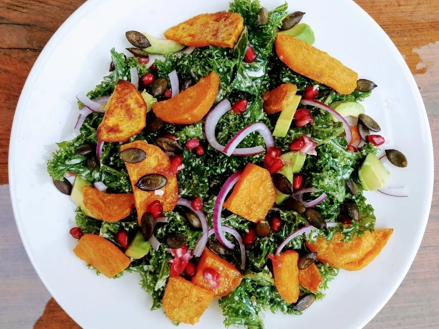 Salat vom Grünkohl zur kochbar Challenge November 2020 - Rezept - Bild Nr. 13