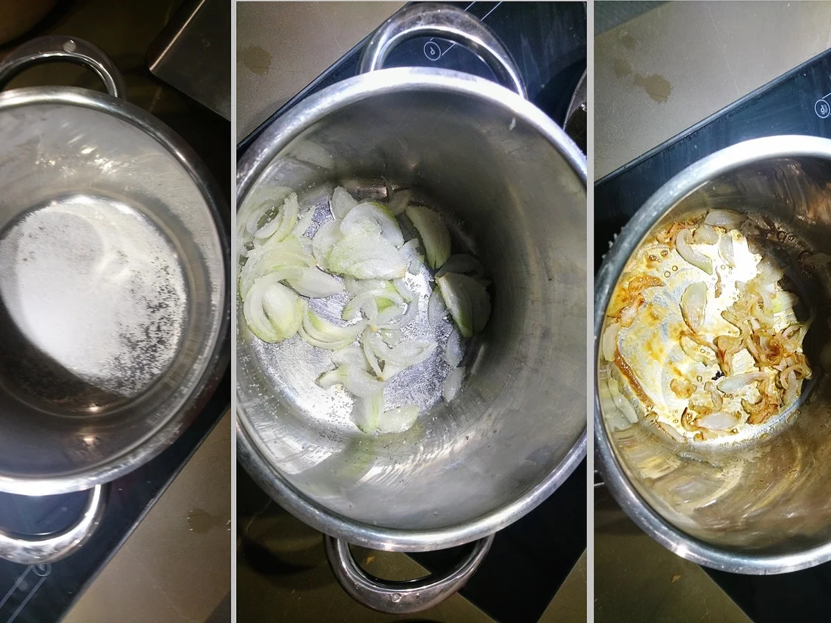 Rezept: Risotto al Radicchio con pere e cipolla caramellata Bild Nr. 3 Risotto al Radicchio con pere e cipolla caramellata - Rezept - Bild Nr. 3