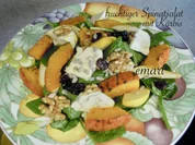 fruchtiger Spinat Salat und Ofen Kürbis - Rezept - Bild Nr. 2