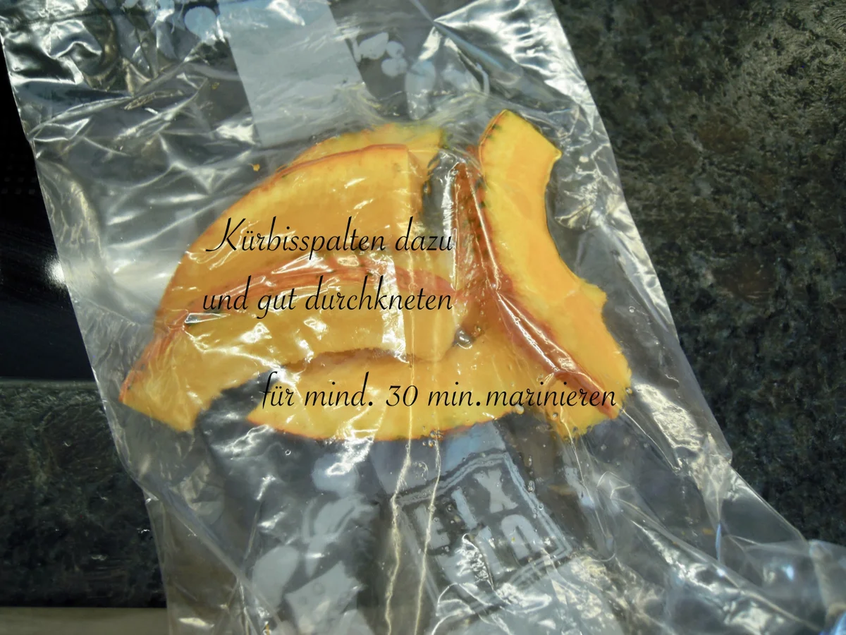 fruchtiger Spinat Salat und Ofen Kürbis - Rezept - Bild Nr. 6