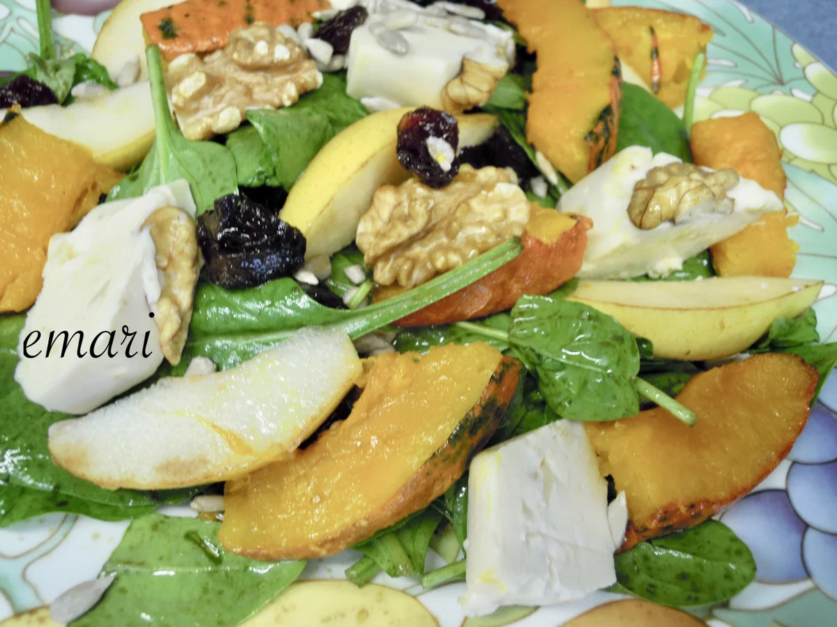 fruchtiger Spinat Salat und Ofen Kürbis - Rezept - Bild Nr. 12