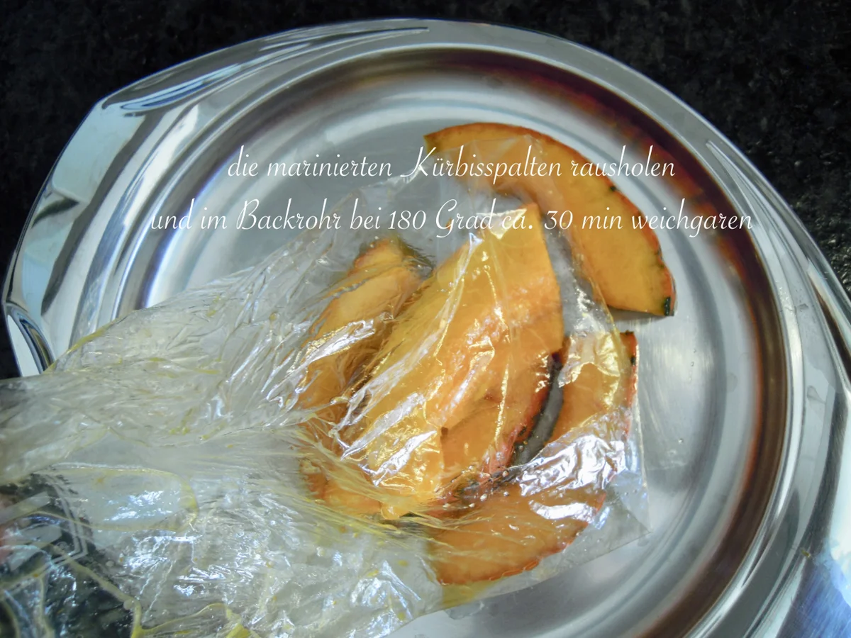 fruchtiger Spinat Salat und Ofen Kürbis - Rezept - Bild Nr. 14