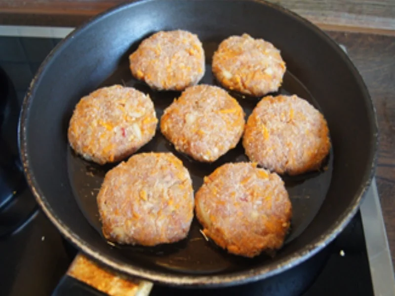 Kürbis-Frikadellen mit Prinzess-Bohnen und herzhaften Kartoffelstampf - Rezept - Bild Nr. 12