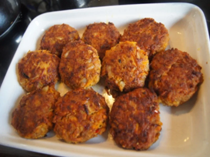 Kürbis-Frikadellen mit Prinzess-Bohnen und herzhaften Kartoffelstampf - Rezept - Bild Nr. 15