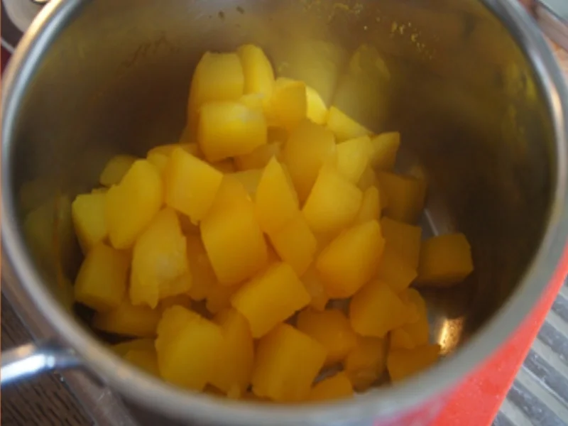 Kürbis-Frikadellen mit Prinzess-Bohnen und herzhaften Kartoffelstampf - Rezept - Bild Nr. 17