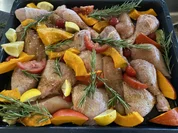 Herbstliches Huhn vom Blech - Rezept - Bild Nr. 4